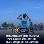 Saquarema abre vagas gratuitas para aulas de vôlei, futebol, skate, dança e outros esportes