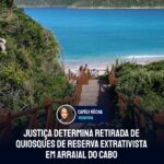 Justiça determina retirada de quiosques de reserva extrativista em Arraial do Cabo