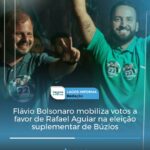 Flávio Bolsonaro mobiliza votos a favor de Rafael Aguiar na eleição suplementar de Búzios