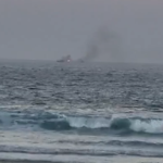 Matéria em atualização: Nova explosão de lancha em alto mar na Praia do Forte, em Cabo Frio