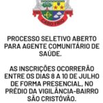 160 Vagas para ACS e ACE em Cabo Frio até quarta-feira (10): Descubra tudo o que você precisa saber para se inscrever