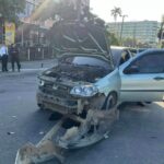 Acidente grave de carro acontece no centro de Araruama; Uma vítima foi levada imediatamente para o hospital