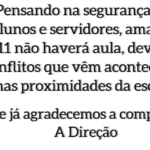 Escolas mantêm fechamento após tiroteio no Jardim Esperança, em Cabo Frio, e mais uma unidade suspende aulas nesta quinta-feira