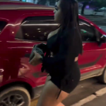 Barraco em Cabo Frio: Mulher detona carro do ex com bloco de concreto e vídeo viraliza nas redes