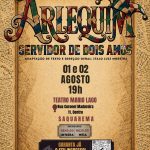Saquarema recebe o clássico de Carlo Goldoni, “Arlequim, Servidor de Dois Amos”, em adaptação contemporânea do Grupo Teatral Andanças