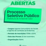 Prefeitura de Arraial do Cabo abre processo seletivo para vagas na área da Saúde