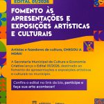 Arraial do Cabo lança edital de R$ 100 mil para apresentações e exposições culturais; inscrições começam nesta segunda