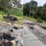 Colisão frontal entre duas motos deixa três feridos na RJ-106, em Araruama