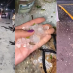 Chuva de granizo cobre ruas de Petrópolis e provoca alagamentos, quedas de árvores e interdições