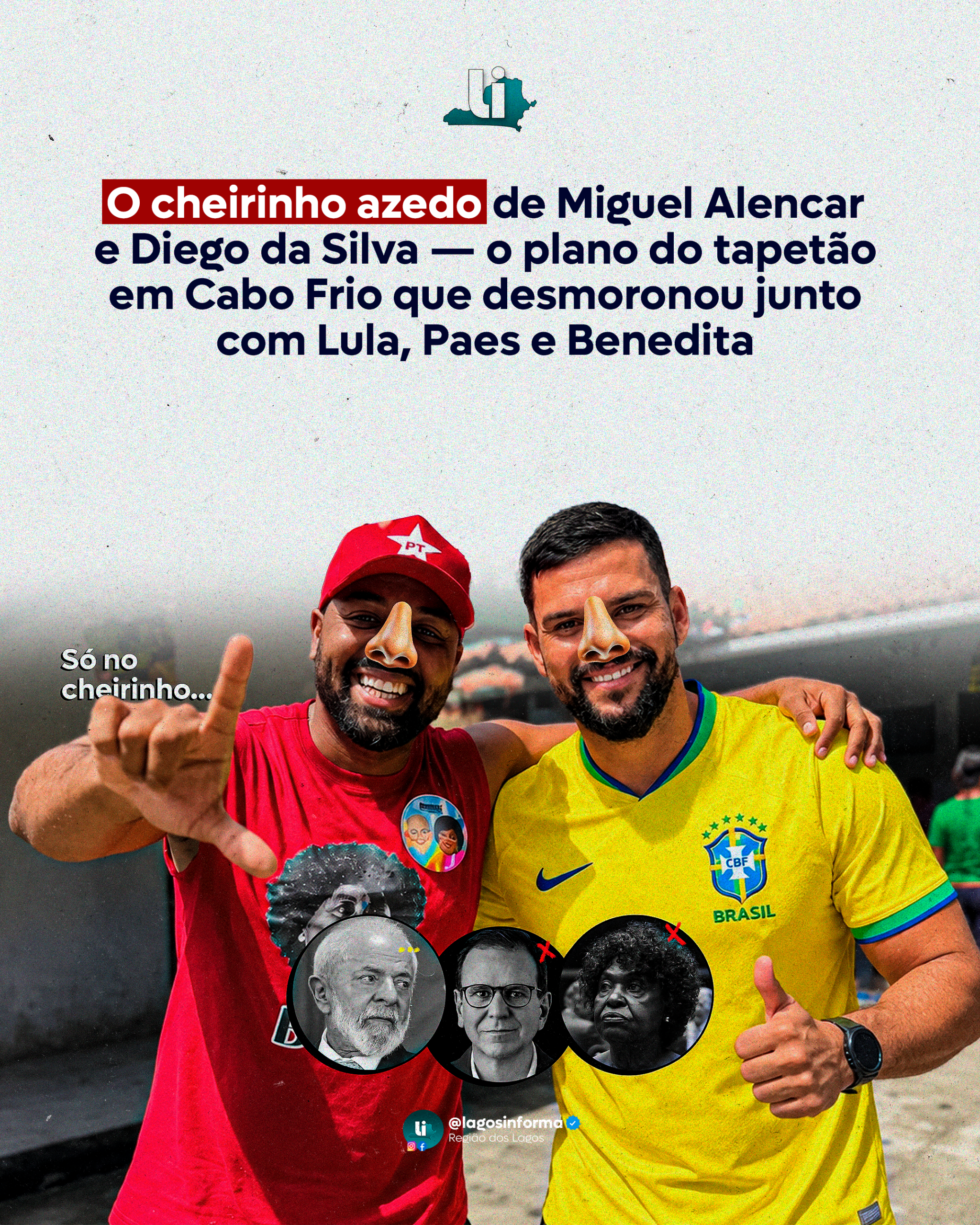 COLUNA: O cheirinho azedo de Miguel Alencar e Diego da Silva — o plano do tapetão em Cabo Frio que desmoronou junto com Lula, Paes e Benedita