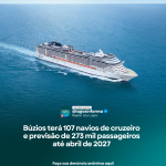Búzios terá 107 navios de cruzeiro e previsão de 273 mil passageiros até abril de 2027
