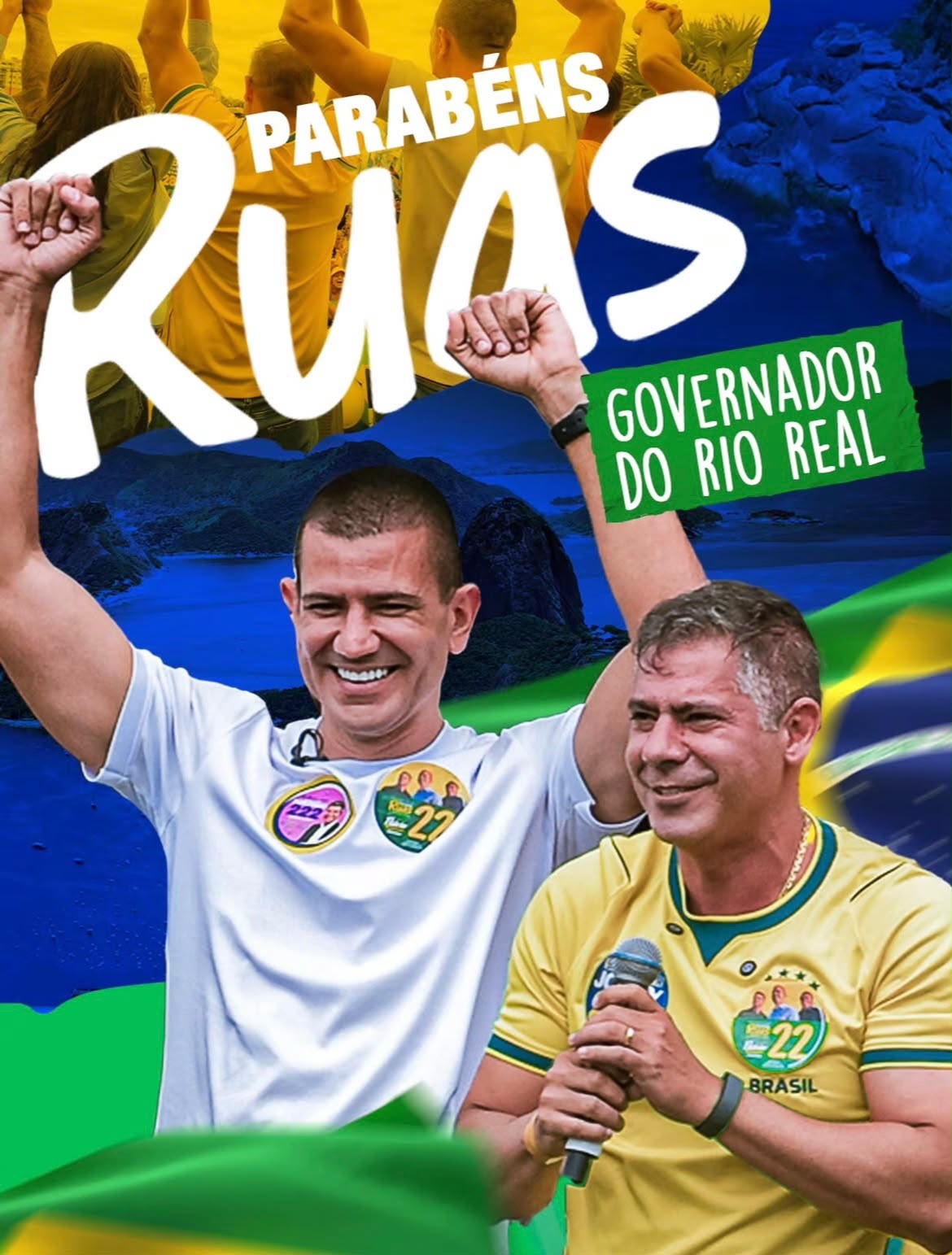 Douglas Ruas participa de carreata em apoio a Flávio Bolsonaro nesta quarta-feira, em Cabo Frio