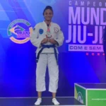 Atleta aldeense Sara Salviano conquista medalha de prata no Mundial da CBJJO